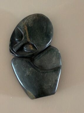 SOUTH AFRICAN JADE CARVING FERTILITY GOD with artisan signature